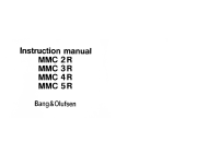 Bang & Olufsen - MMC-5R-Owners-Manual
